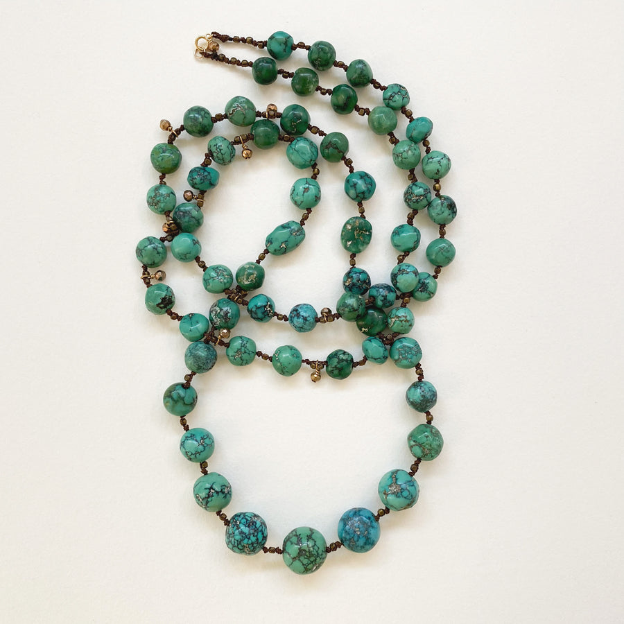 Hand-knotted turquoise necklace (096_TUR_006cj)