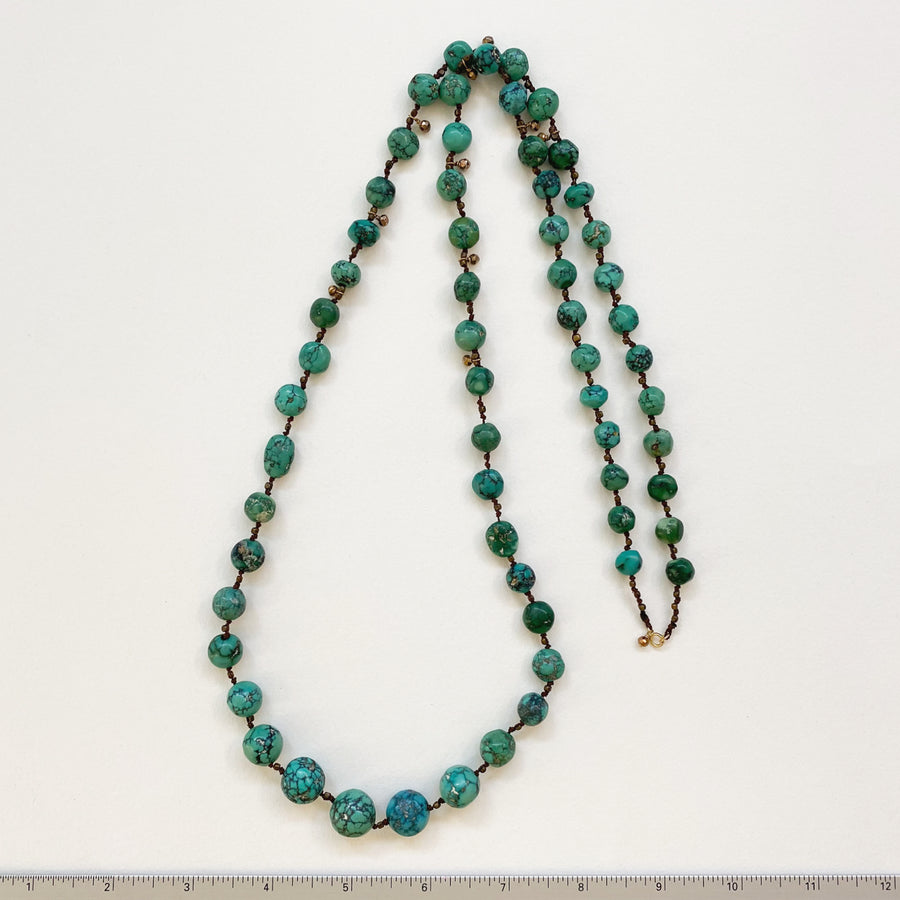 Hand-knotted turquoise necklace (096_TUR_006cj)