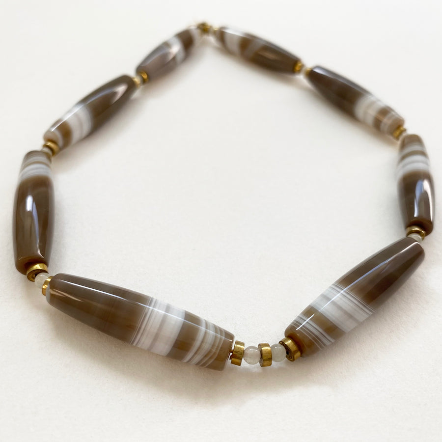 Agate Bead Strand (097_AGA_003)