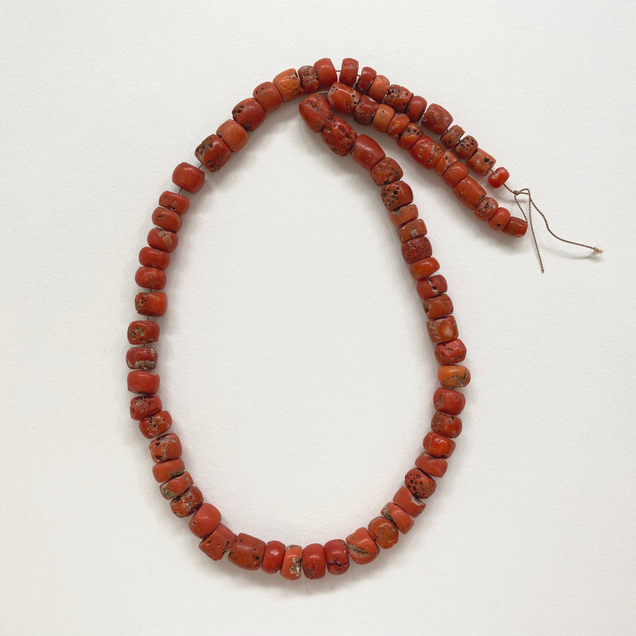 Mediterranean Coral Bead Strand (097_COR_018)