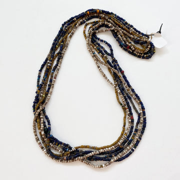 Multi-strand glass seed bead necklace (104_IND_003j)