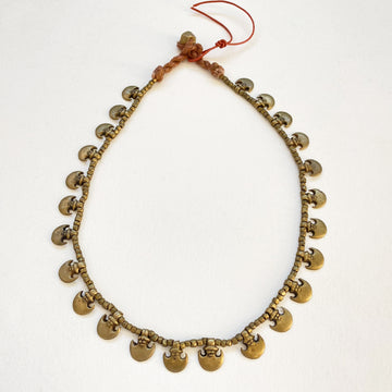 Nagaland Brass Beaded Necklace (105_NAG_012j)
