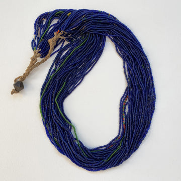Multi-strand glass beaded necklace (106_IND_013j)
