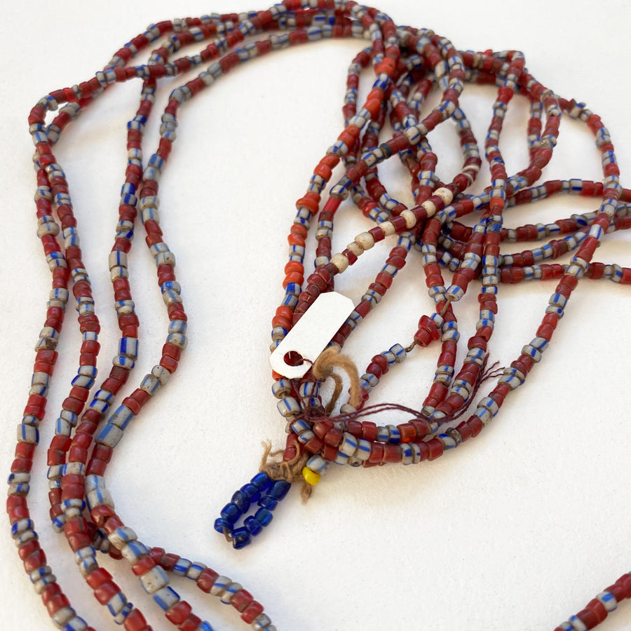 Multi-strand glass seed bead necklace (106_IND_020j)