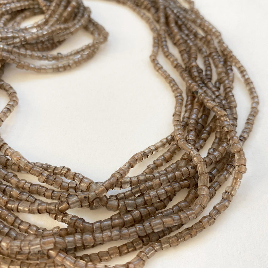Multi-strand glass seed bead necklace (106_IND_029j)