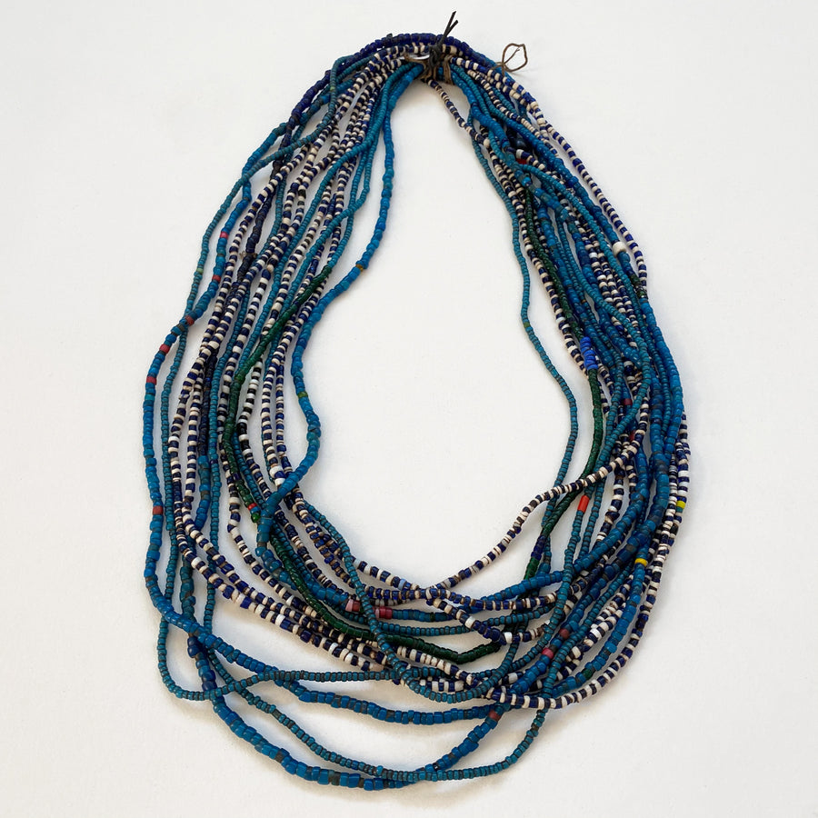 Multi-strand glass seed bead necklace (106_IND_031j)