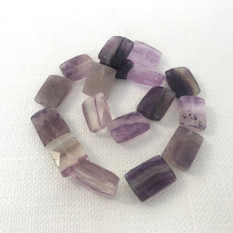 Amethyst Faceted Rectangular Bead Strand (AME_079)
