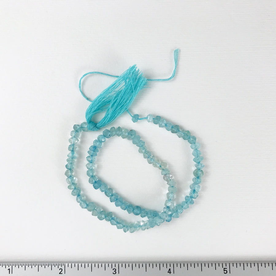 Apatite Faceted Round Bead Strand (APA_001)