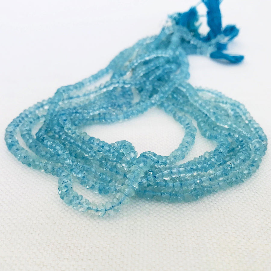 Apatite Faceted Rondelle Bead Strand (APA_002)