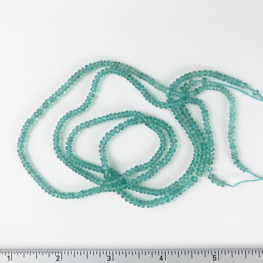 Apatite Faceted Rondelle Bead Strand (APA_003)