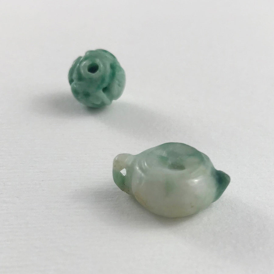 Aventurine Carved Flat Oval Bead (AVE-G016)
