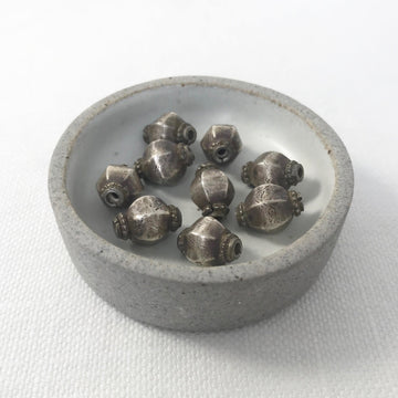 Bali/India Silver  Oval Bead (BAS_102)
