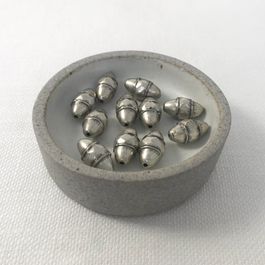 Bali/India Silver  Bicone Bead (BAS_105)