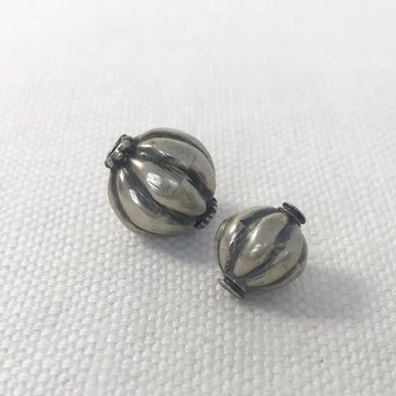 Bali/India Silver  Round Bead (BAS-G111)
