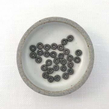 Bali/India Silver  Ring Bead (BAS-G149)