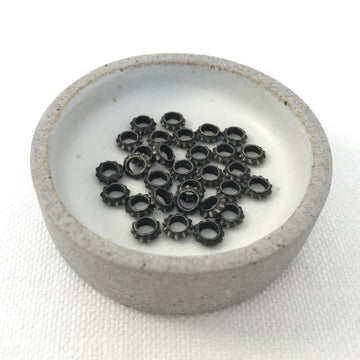 Bali/India Silver  Rondelle Bead (BAS_152)
