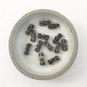 Bali/India Silver  Tube Bead (BAS_163)