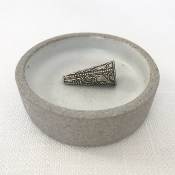 Bali/India Silver Granulated Cone Bead (BAS_178)