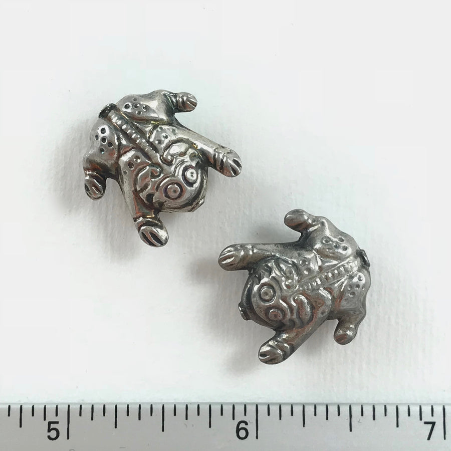 Chinese Silver Frog Bead (CHI_002)