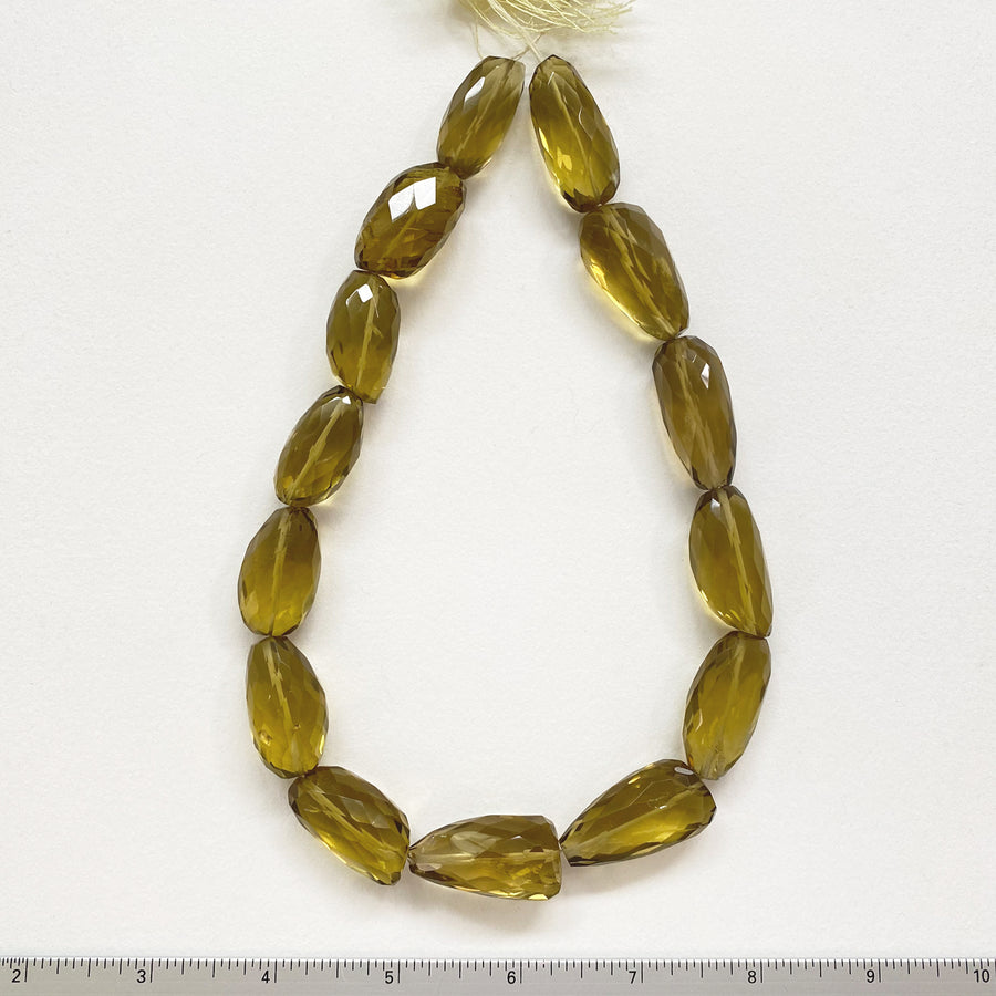 Citrine Faceted Nugget Bead Strand (CIT_008)