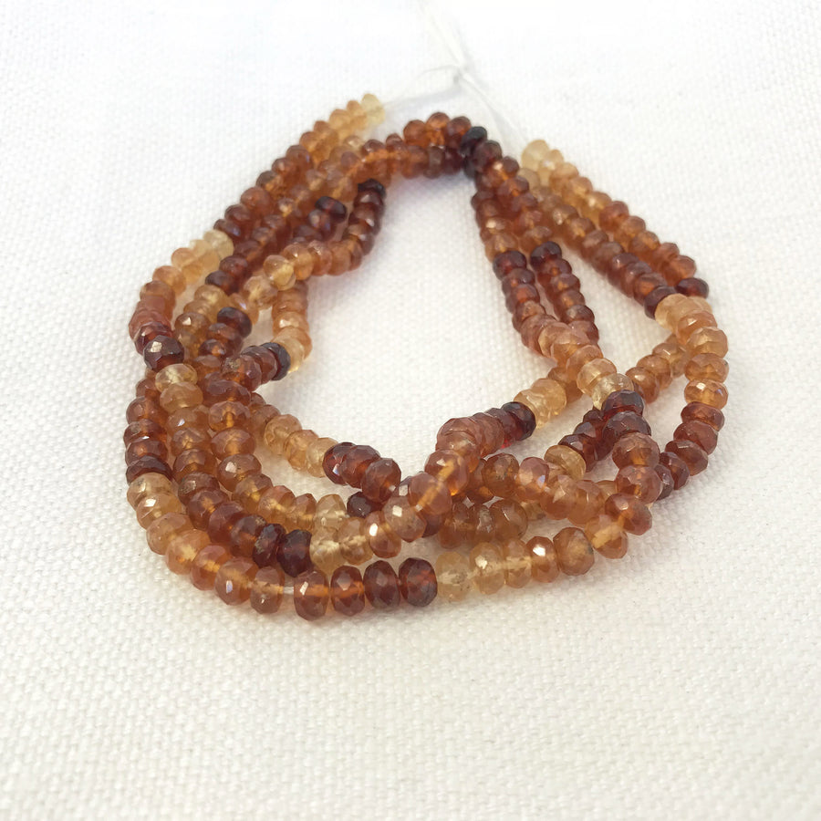 Citrine Faceted Rondelle Bead Strand (CIT_030)