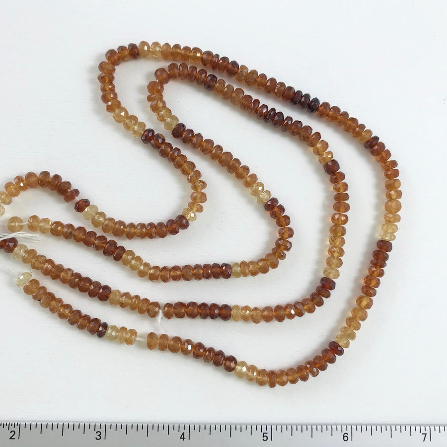 Citrine Faceted Rondelle Bead Strand (CIT_030)