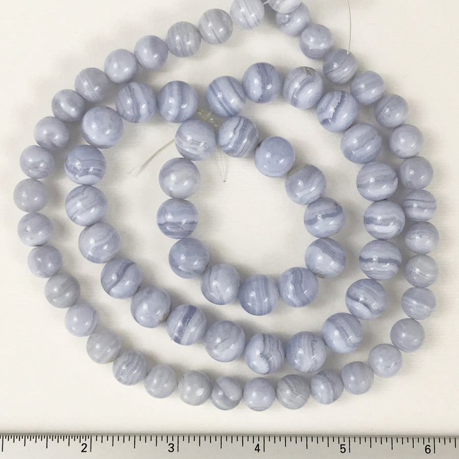 Crazy Lace Agate Round Bead Strand (CLA-G007)