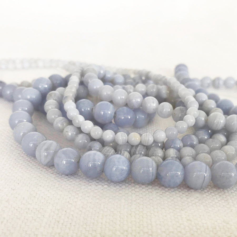 Crazy Lace Agate Round Bead Strand (CLA-G012)