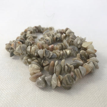 Crazy Lace Agate Chip Bead Strand (CLA_016)