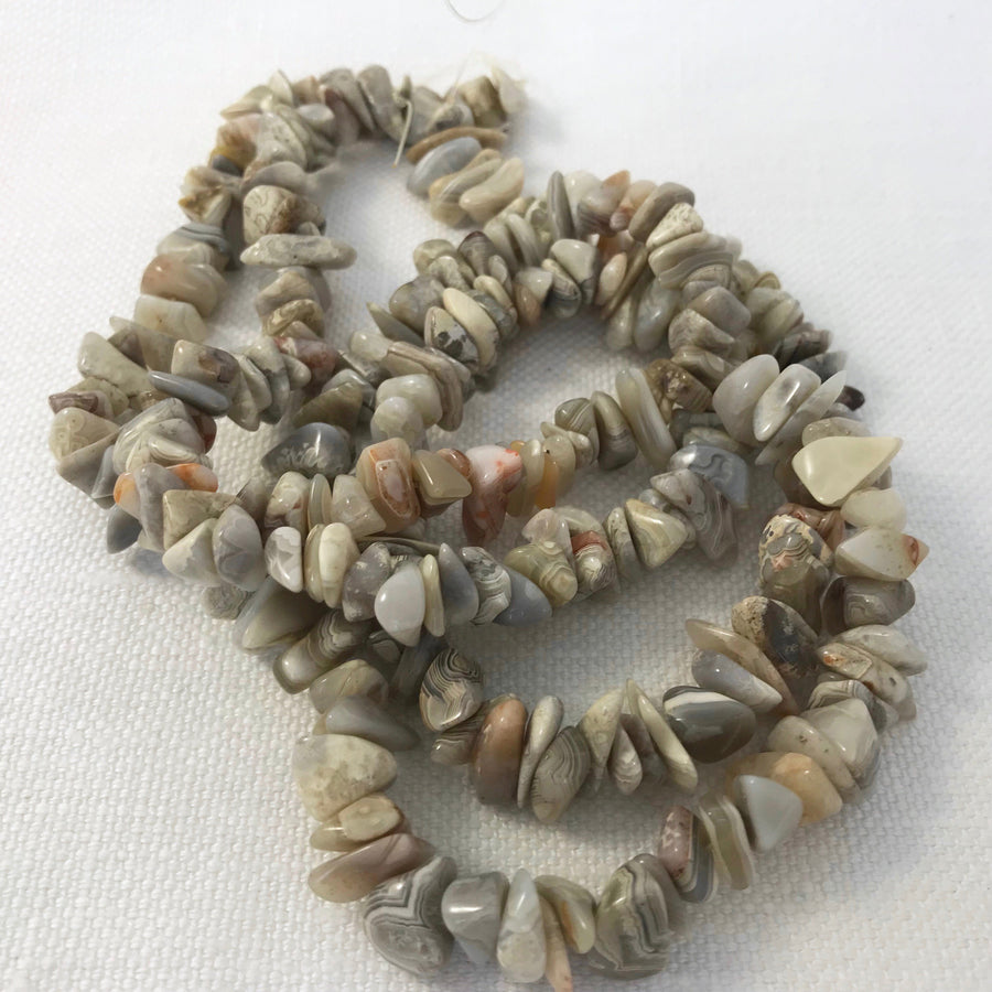 Crazy Lace Agate Chip Bead Strand (CLA_016)