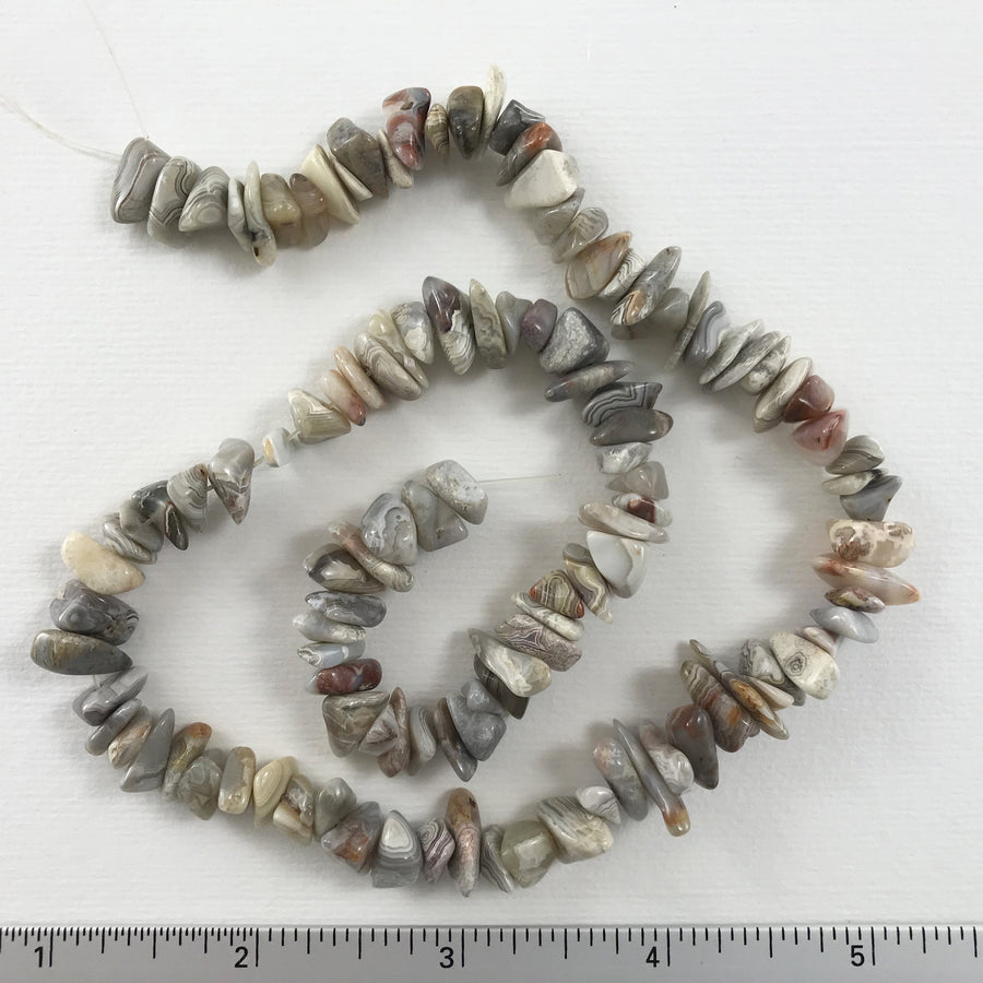 Crazy Lace Agate Chip Bead Strand (CLA_016)