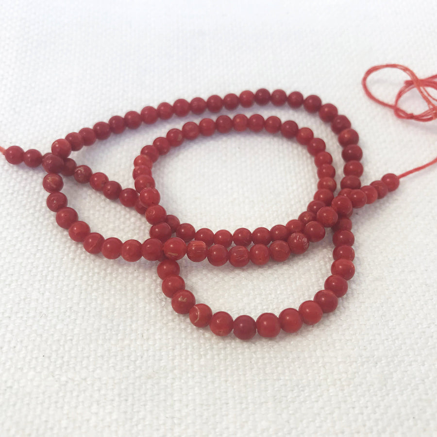 Coral Round Dyed Bead Strand (COR_006)