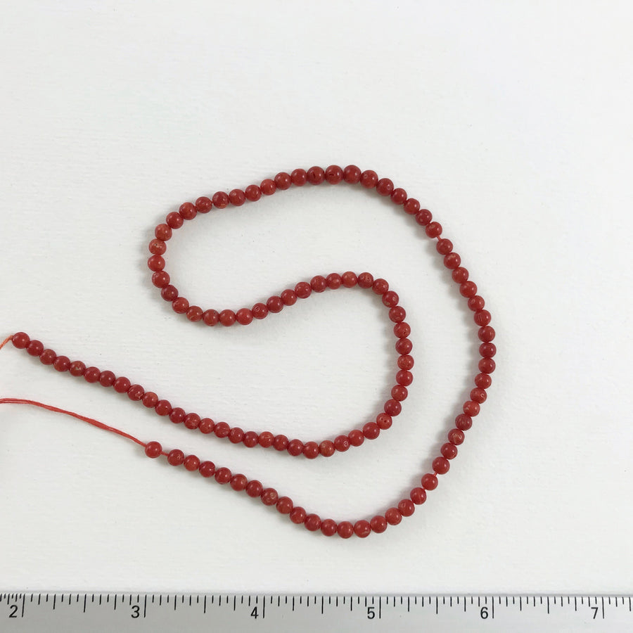 Coral Round Dyed Bead Strand (COR_006)