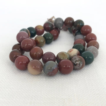 Fancy Agate Round Bead Strand (FAA_001)