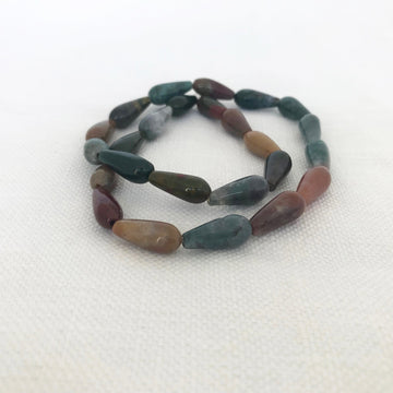 Fancy Agate Tear Bead Strand (FAA_007)