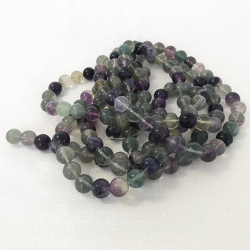 Fluorite Round Bead Strand (FLO_004)