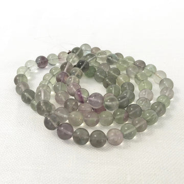 Fluorite Round Bead Strand (FLO_005)