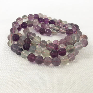 Fluorite Round Bead Strand (FLO_008)