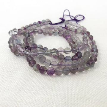 Fluorite Round Bead Strand (FLO_010)