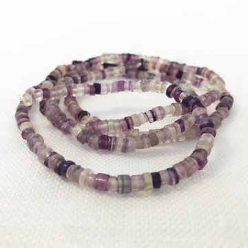 Fluorite Heishi Bead Strand (FLO_013)