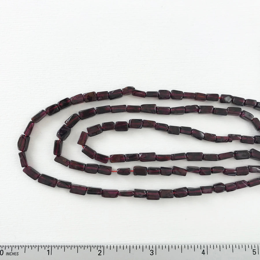 Garnet Rondelle Bead Strand (GAR_030)