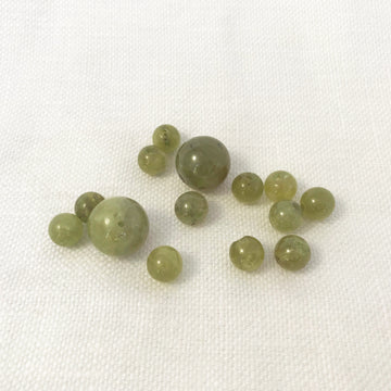 Grossular Garnet Round Bead (-G039)