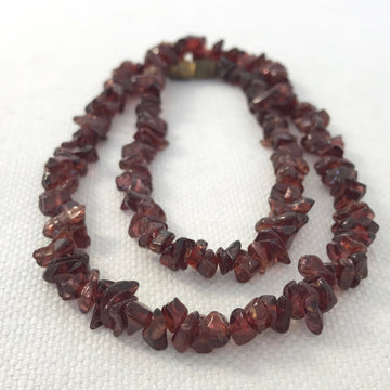 Garnet Chip Clasp Bead Strand (GAR_041)