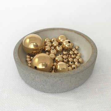Gold filled Plain Round Bead (GOF-G013)