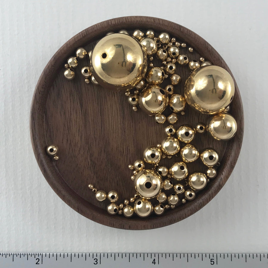 Gold filled Plain Round Bead (GOF-G013)