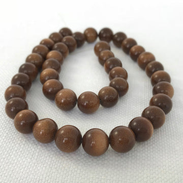 Red Goldstone Round Bead Strand (GOL_004)