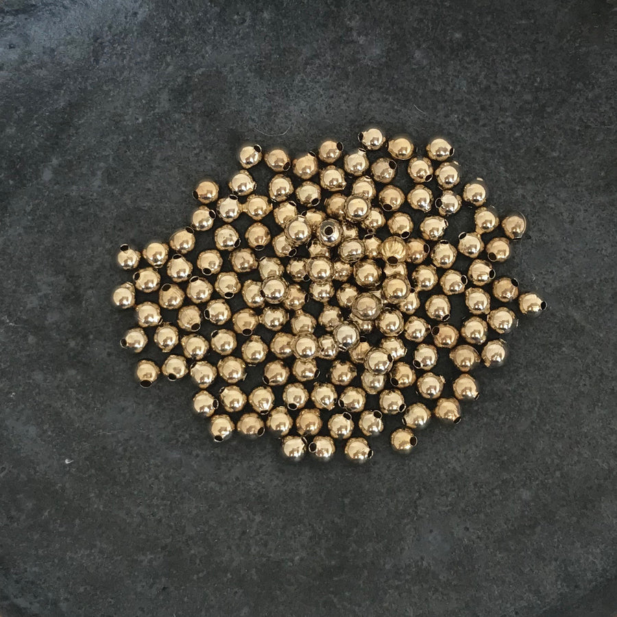 Gold plate  Round Bead (GOP_001)
