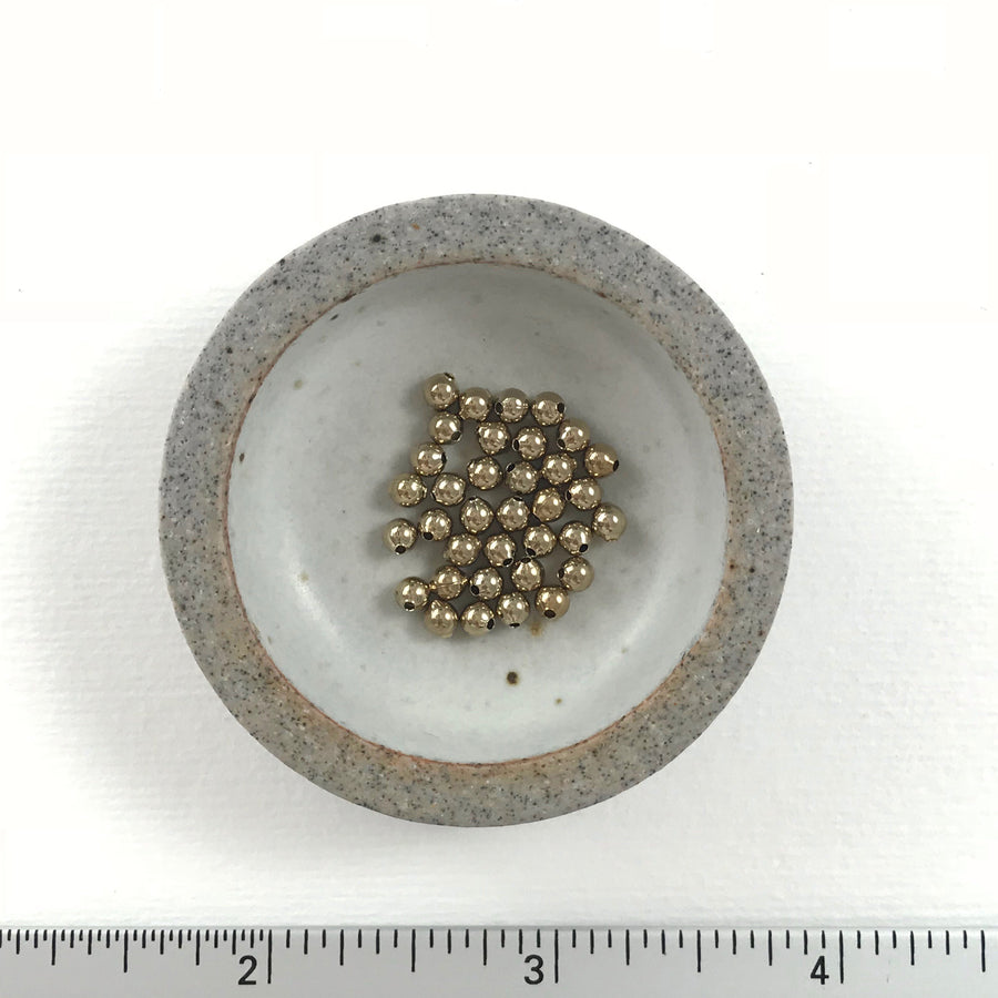 Gold plate  Round Bead (GOP_001)