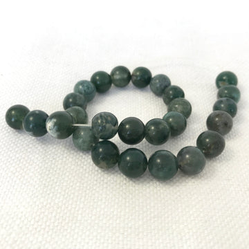 Green Jasper Round Bead Strand (GRJ_001)