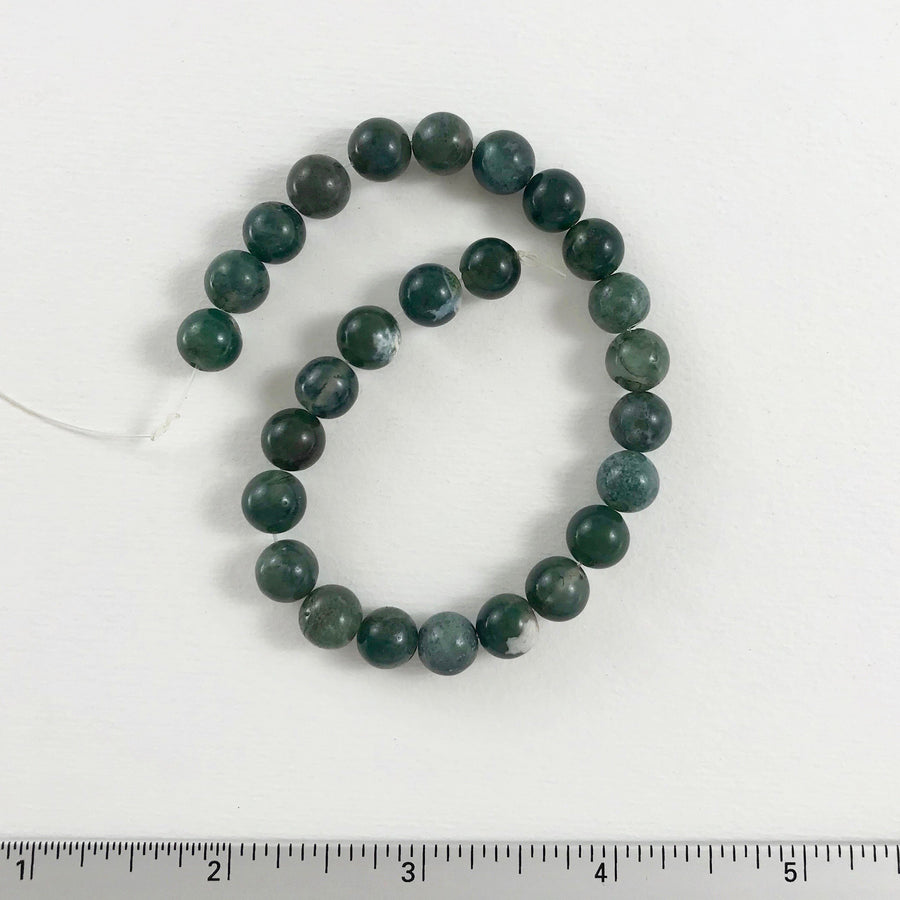 Green Jasper Round Bead Strand (GRJ_001)